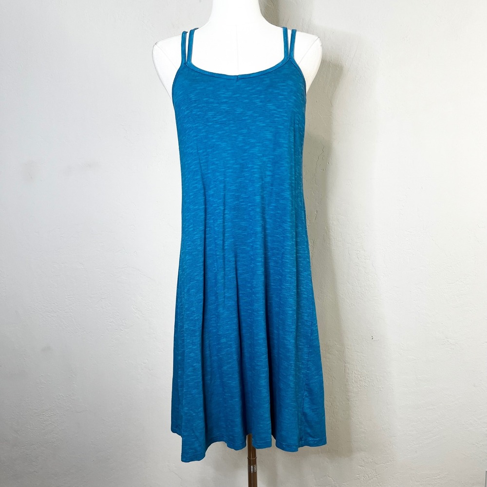 Toad&Co Capellini Dress Blue Strappy Mini Shelf Bra‎ Size Small